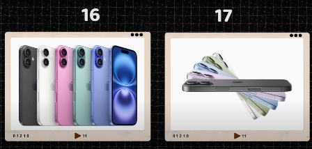 ألوان ايفون 16 وايفون 17