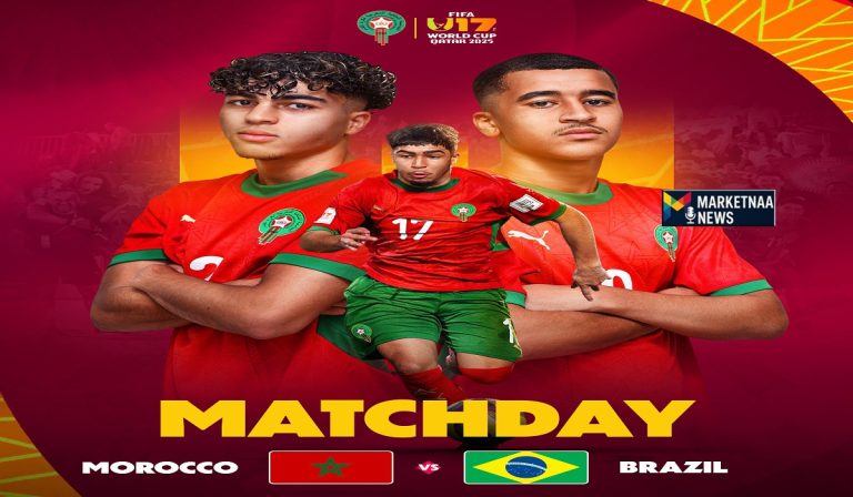 Read more about the article موعد مباراة المغرب ضد البرازيل اليوم| ربع نهائي كأس العالم للناشئين مع القنوات المجانية الناقلة