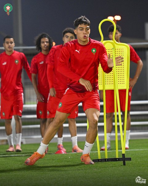 مران المنتخب المغربي قبل مباراة البرازيل