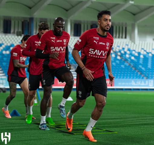 مران نادي الهلال قبل لقاء الفتح