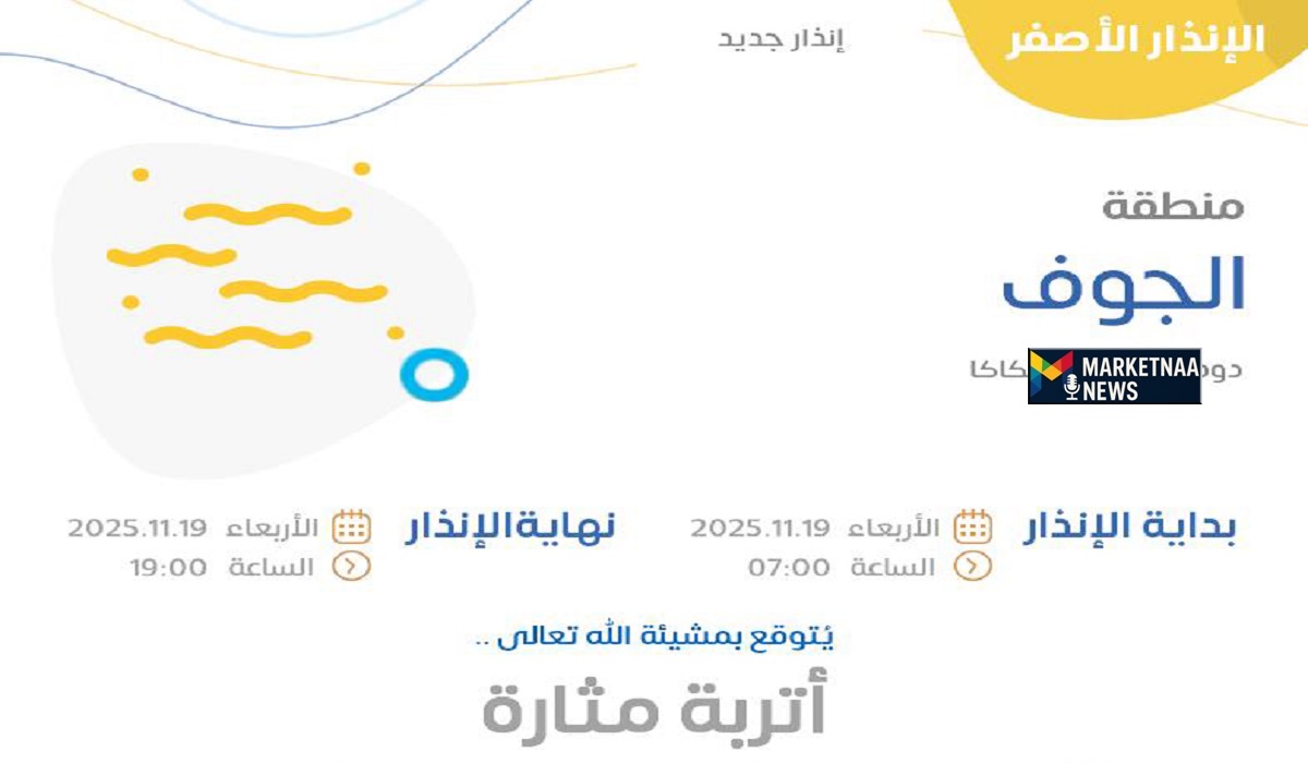 Read more about the article طقس السعودية اليوم| الأربعاء 19-11-2025 تحذير من الرياح المثيرة للأتربة وتكون السحب الرعدية ببعض المناطق