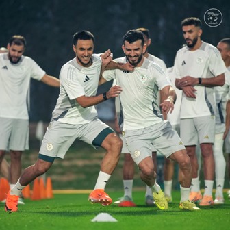 استعداد المنتخب الجزائري للقاء السودان