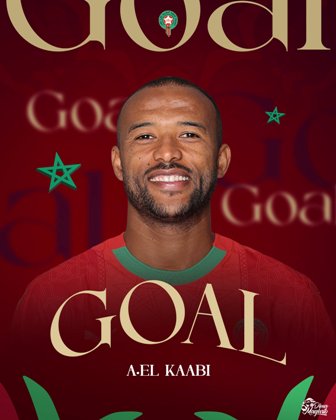 هدف المغرب الثاني عن طريق أيوب الكعبي.