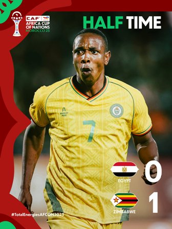 هدف زيمبابوي ضد مصر