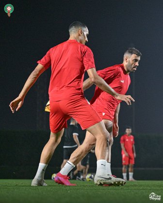 استعداد منتخب المغرب لمواجهة سوريا
