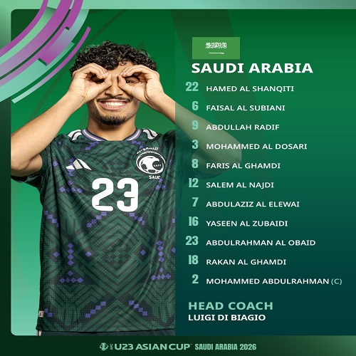 تشكيل منتخب السعودية ضد قرغيزستان